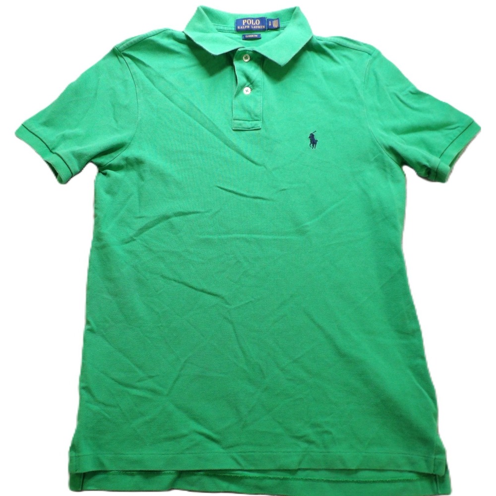 Ralph Lauren Polo Shirt Men S Classic Fit Kelly Green Pony Logo Cotton Knit Mesh
